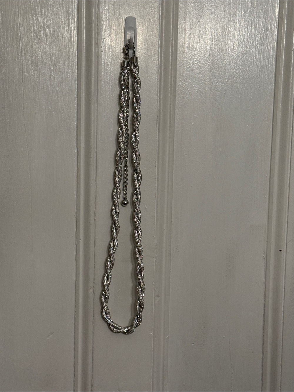Sparkling Silver Twisted Rope Necklace - Women Accessories